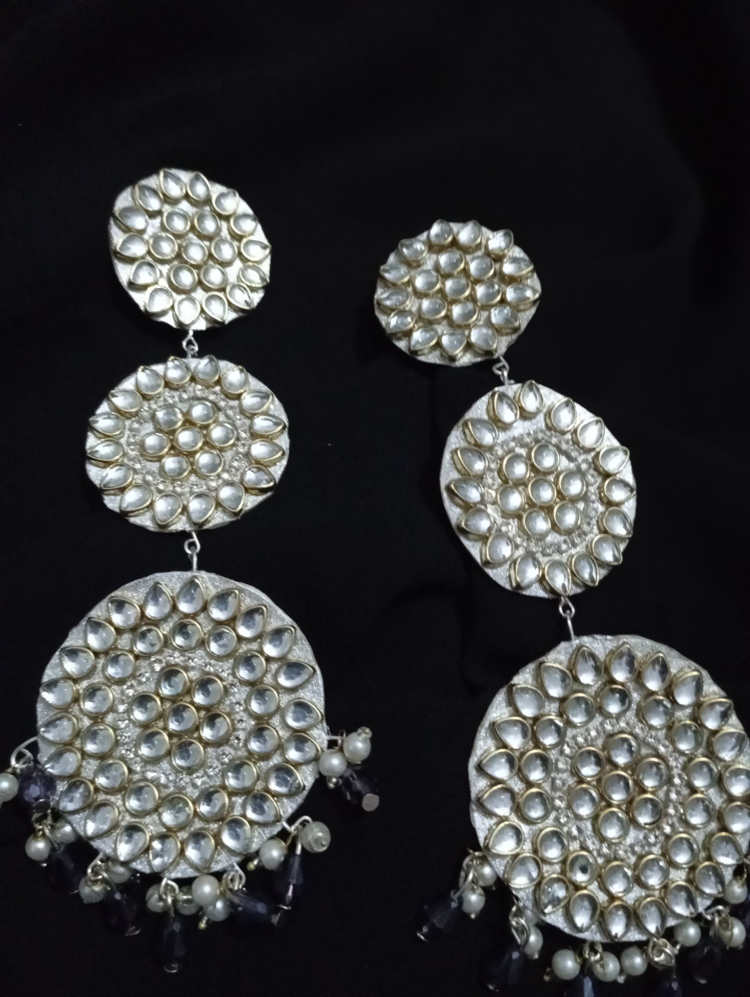New trendy Earrings for girls/KUNDAN JEWELRY/ KUNDAN LONG EARRINGS - party earrings