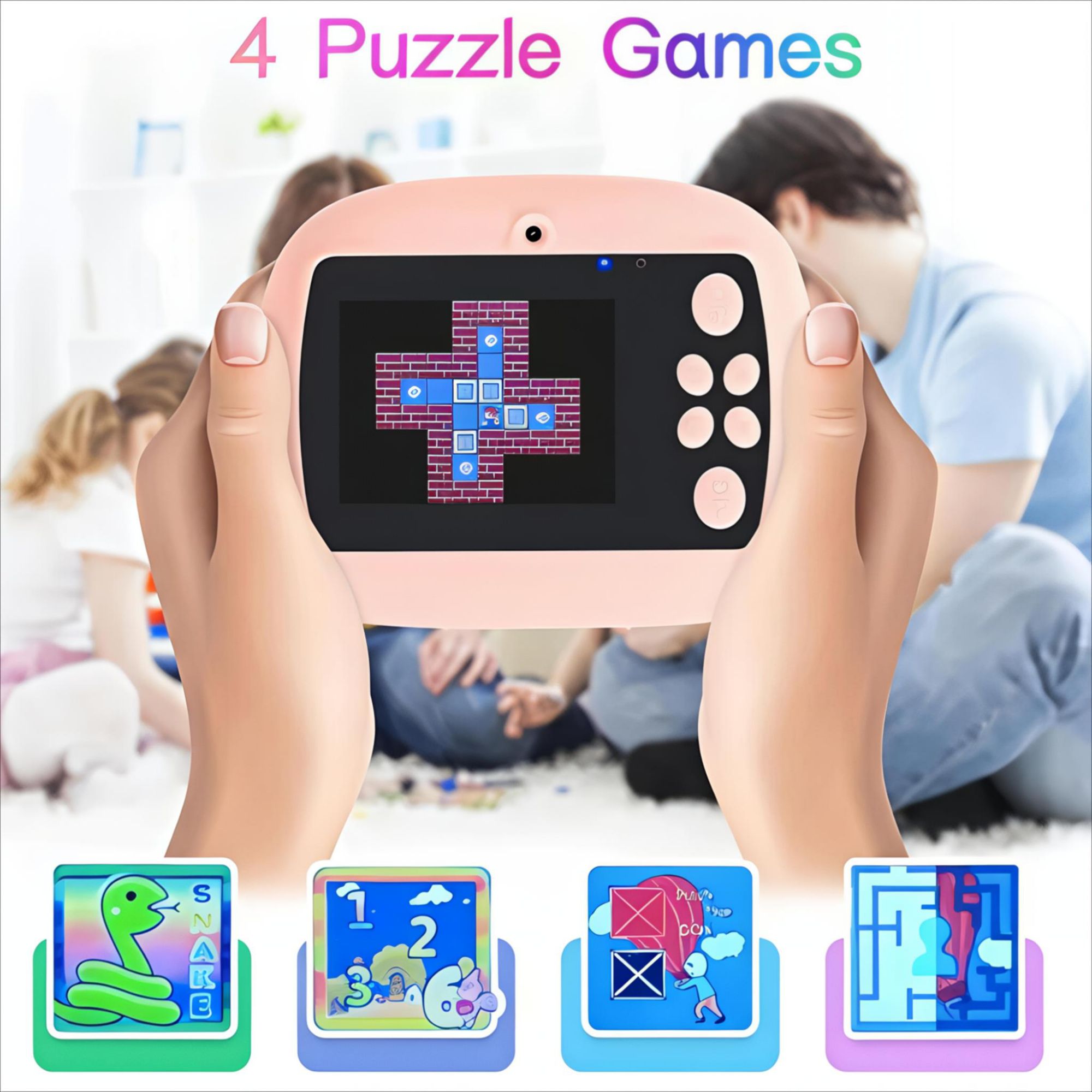 DIY Instant Digital Camera Capture Videos & Pictures Instant Print Built In Rechargeable Li-Lon Polymer Battery With Expandable Memory Camera For Kids Get Print Of Picture Instantly Digital Printer Camera With Games Portable Mini Printer Camera