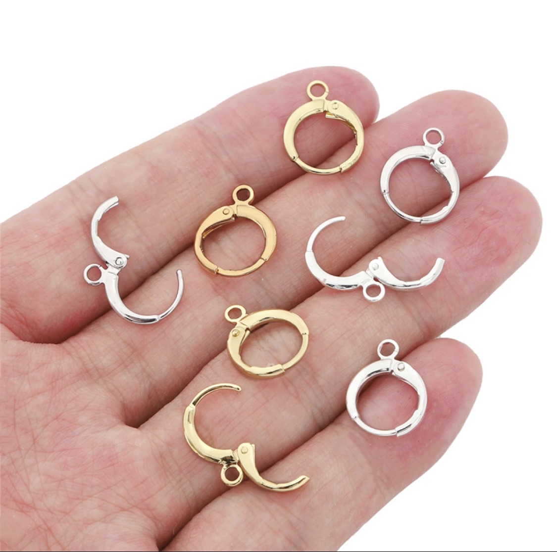 10Pcs and 20Pcs Stainless Steel French Earring Hook Earwire DIY Earrings Clasp Fitting Base for Jewellery Making Diy Accessories and Others