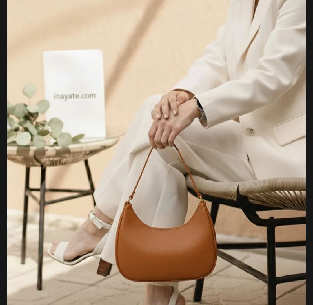 Everyday Chic Shoulder Bag Soft Faux Leather Crescent Ladies Handbag For Work  & Weekend