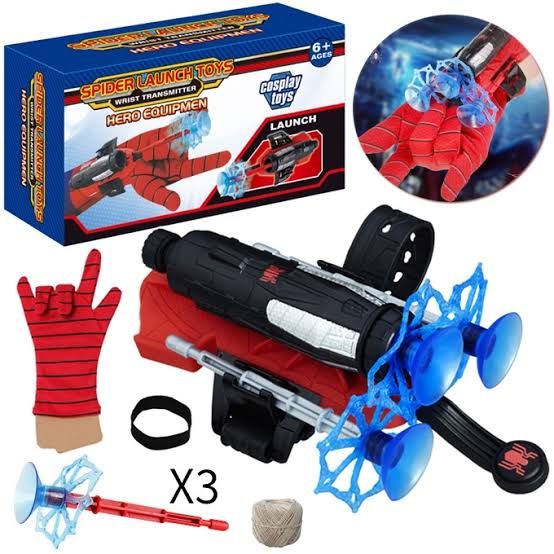 Marvel Spiderman Super Web Slinger, 2 In 1 Shoot Web Slinger Toy For Kids