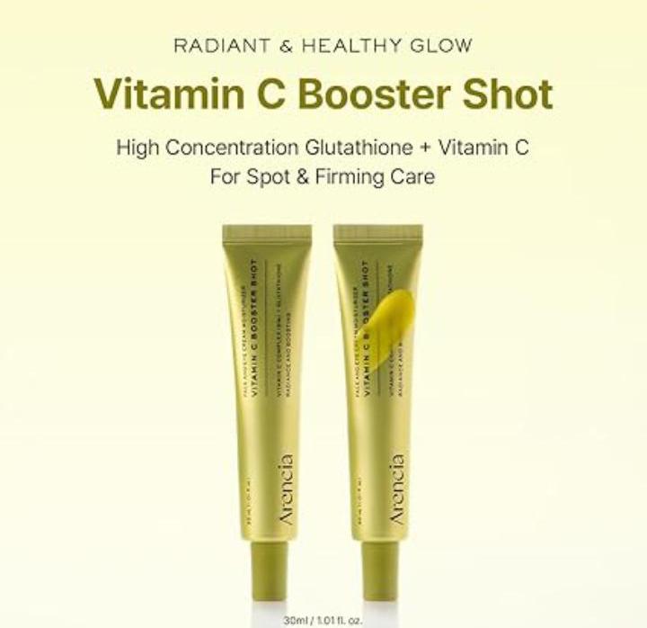 Arencia Vitamin C and Retinal Booster Shot Duo - for Dark-spot care and Tightening Fine Lines, Pore, Wrinkles -