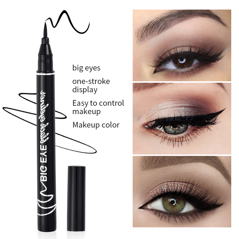 Black Waterproof Eyeliner Pen – Smudge-Proof Liquid Liner for Girls | Fast Dry, Long Lasting Eye Makeup | Big Eye Winged Eyeliner with Precise Tip | Black Liner Pen, Marker & Pencil Style | Best Eyeliner in Pakistan | Kajal Look | Liner Eye Tool