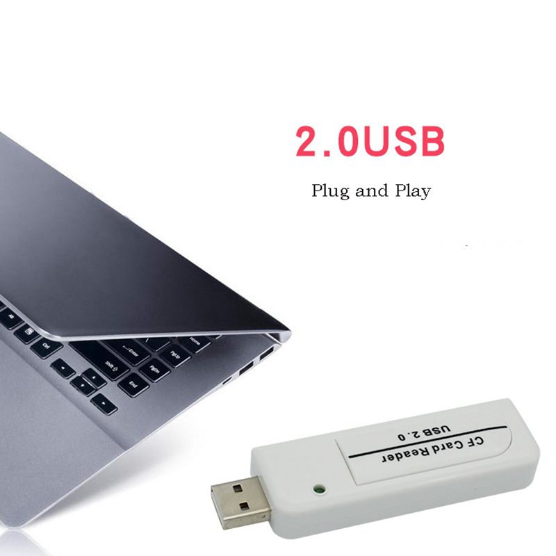 USB 2.0 CF Card Reader for CCD Digital Camera Compact Flash Memory Card Viewer Writer Data Transfer Adapter Extend Memory Dongle