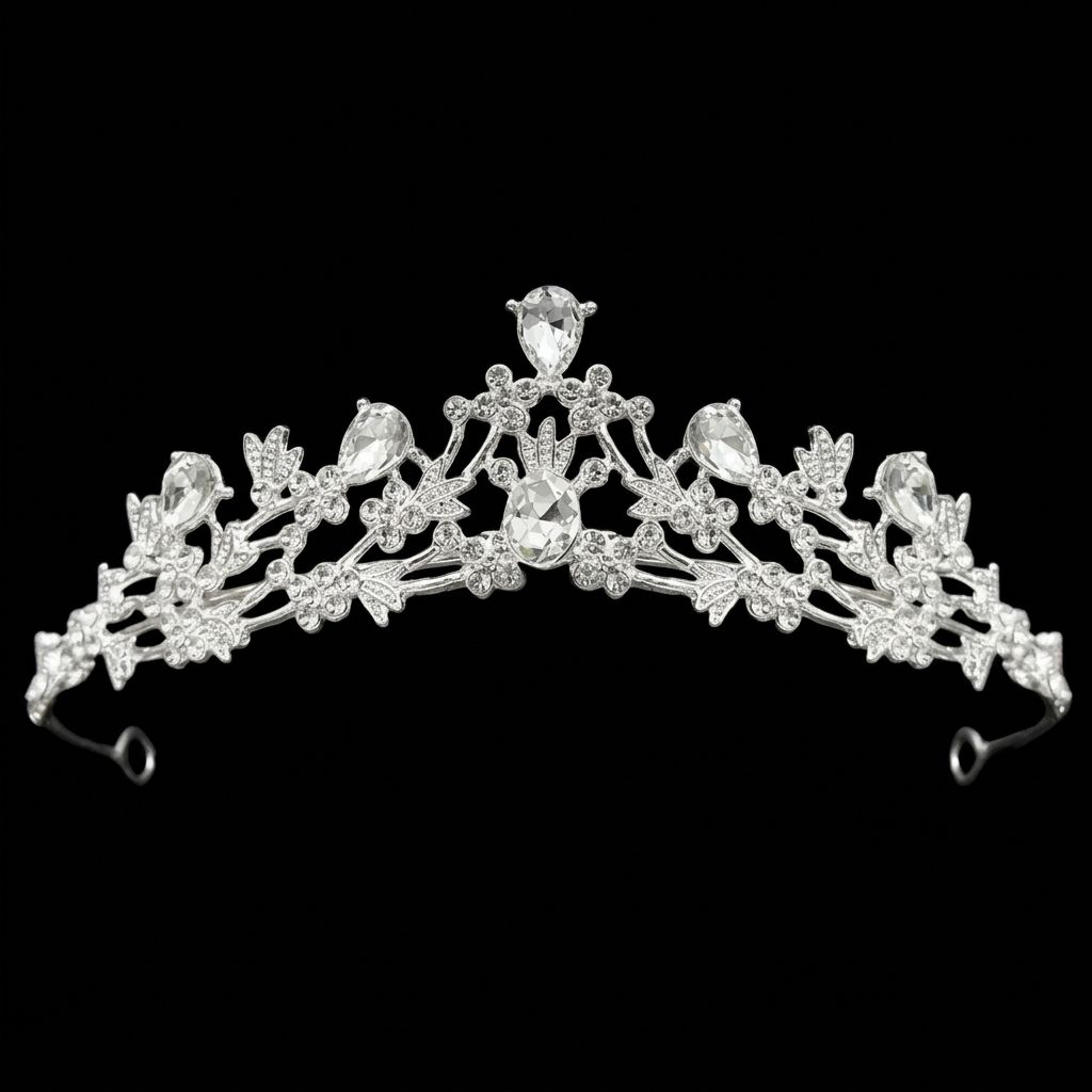 Princess Crown Headbands for Girls - Perfect for Birthdays, Weddings & Parties, Handcrafted Alloy Rhinestone with Unique Design of Birds Pattern Inlaid with Bright Diamonds Hair Accessories