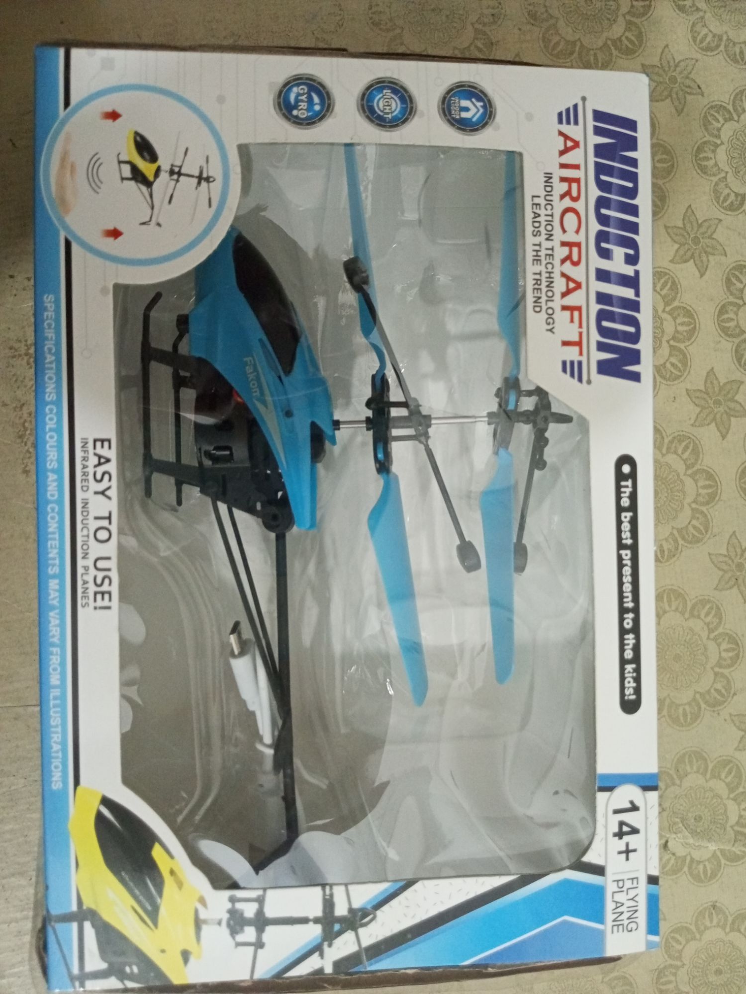 New High-Speed RC Helicopter with Gesture-Sensing Flight and Chargeable Battery for Kids 14+ Years