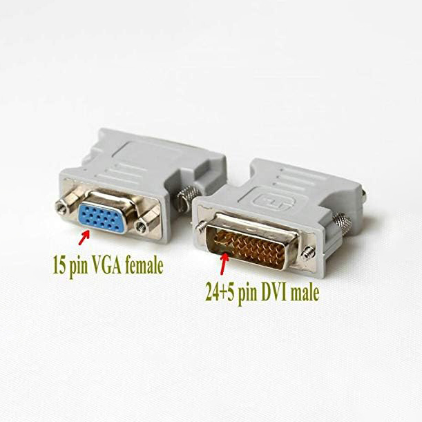 DVI to VGA Dual Link Connector Adapter Electronics Accessory For Monitor and Display Connection