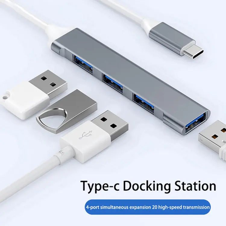 Type C 3.1 to USB HUB 4 PORT – Hub – 4 Port – Type C to usb hub – Type C 4 port hub.  3  USB C HUB 3.0 Type C 4 Port Multi USB Splitter Adapter OTG PC Computer