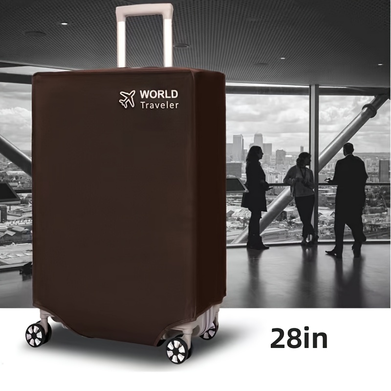 1pc Durable Luggage Dust Cover for World Travelers - Elastic and Scratch Resistant Luggage Protection Cover, Suitable for 18-32