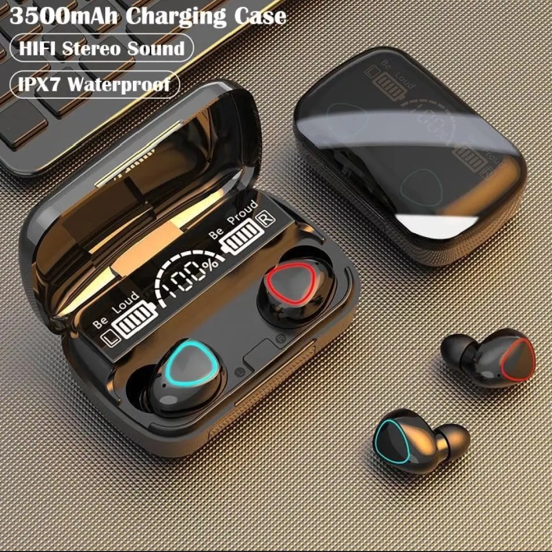 M10 Earbuds 3500 mah - M10 Tws Wireless Earbuds - Airpods M10 - Ear buds M10 - M10 Airpods - M 10 Earbuds - Tws Earbuds - Super Sound & Stereo Headphones Bluetooth Wireless Earbuds - Airpods Pro price in Pakistan
