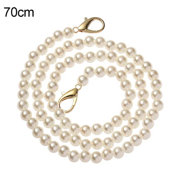 Handbag Replacement Big Pearls Chain Shoulder Bag Strap DIY Purse Chains Handles New Bag Accessories