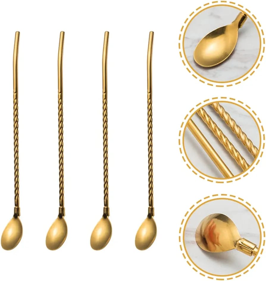 2-in-1 Straw Spoon Stirrer