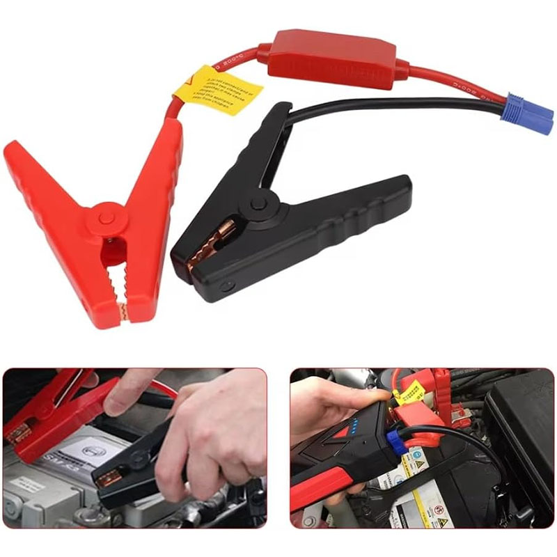 Car Jump Starter Cable with Clamps Booster Cable EC5 Plug Connector Prevent Reverse Charge Module for Auto Battery Jump Start
