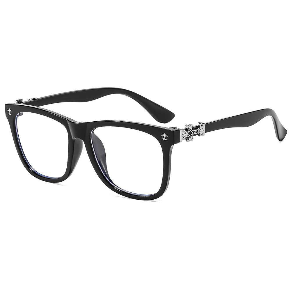Samjune Fashion Glasses Frame Women Anti Blue Light Men Square Eyeglasses Vintage Prescription Eyewear