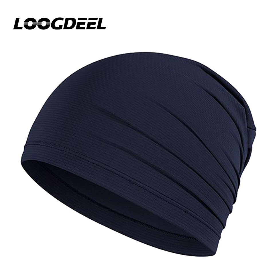LOOGDEEL Outdoor Cycling Hiking Baseball Stretchy Beanies Hat Quick-drying Running Caps Summer Breathable Cool Sports Hats