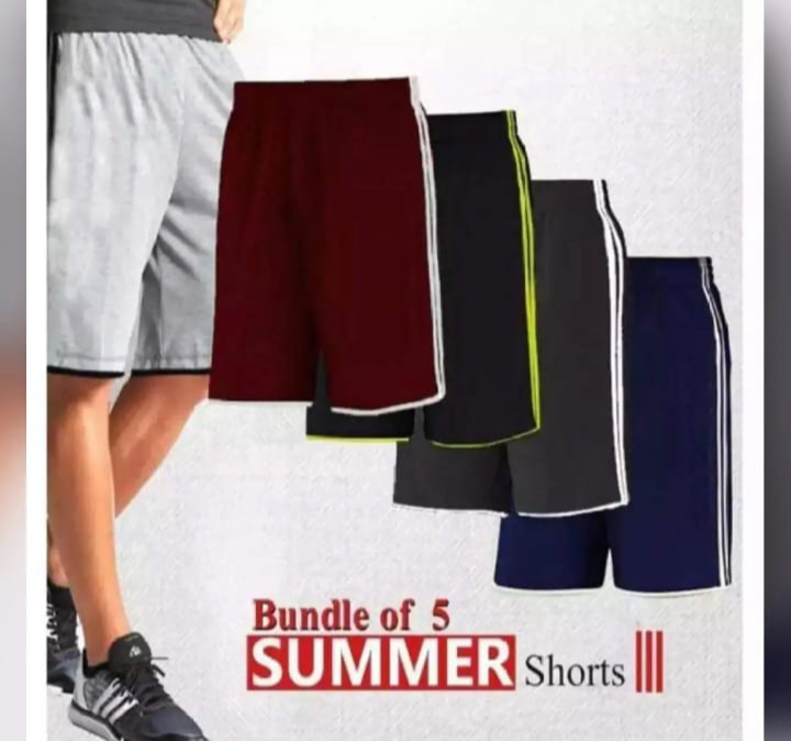 Summer Cotton Jersey Shorts For Men | Double Sided Two Strips |