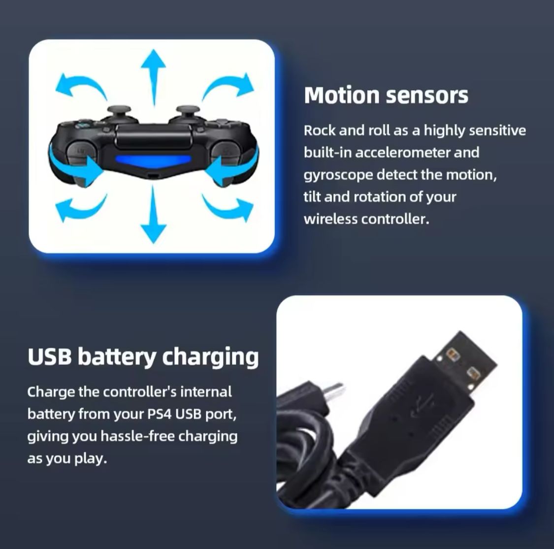 PlayStation 4 Game Controller Dualshock 4 Wireless Bluetooth Gaming Controller Console For PC Laptop Mobile Phone PUBG Free Fire