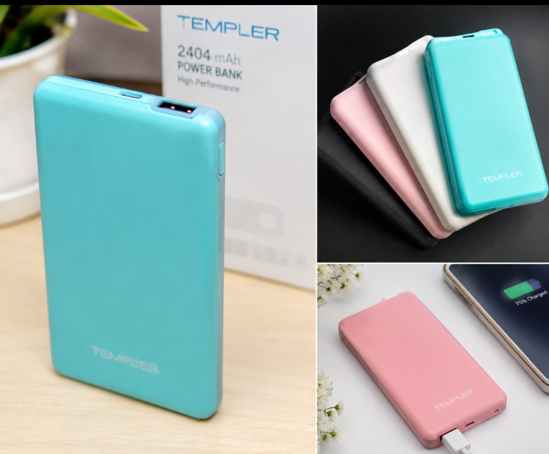 Power Bank 2450 mah Ultra Slim Card Size Pockit Mobile Power Gift Korian Quality