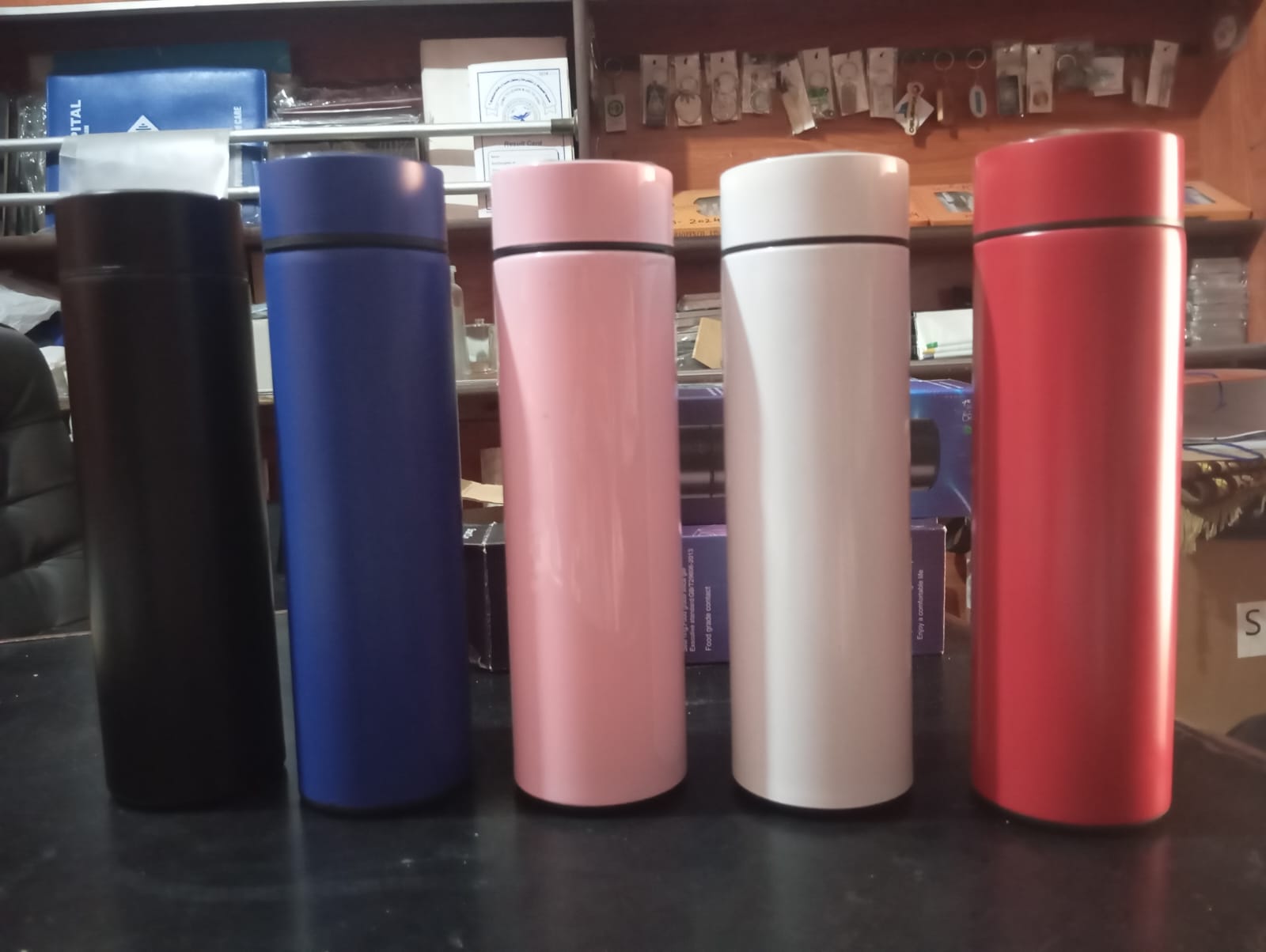 Customize Name Smart Temperature Display Water Bottle 500ml  Stainless Steel Insulated Hot & Cold with LED Touch