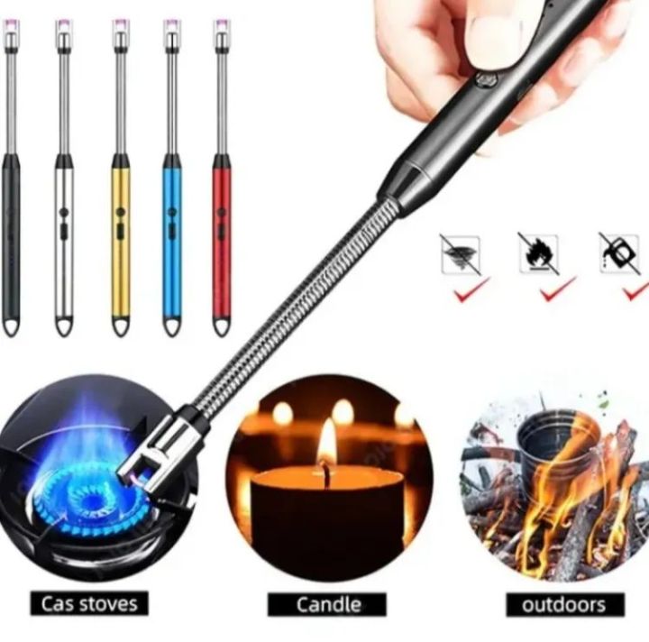 USB Rechargeable Arc Lighter – Flexible, Windproof Electric Lighter for Candles, Camping, Hiking, Kitchen & Outdoor Use –Rechargeable, Eco-Friendly, Portable Design