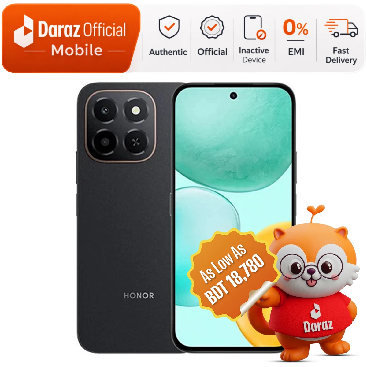 HONOR X6c 6/ 256GB | 5300mAh & 35W Large Battery | Official