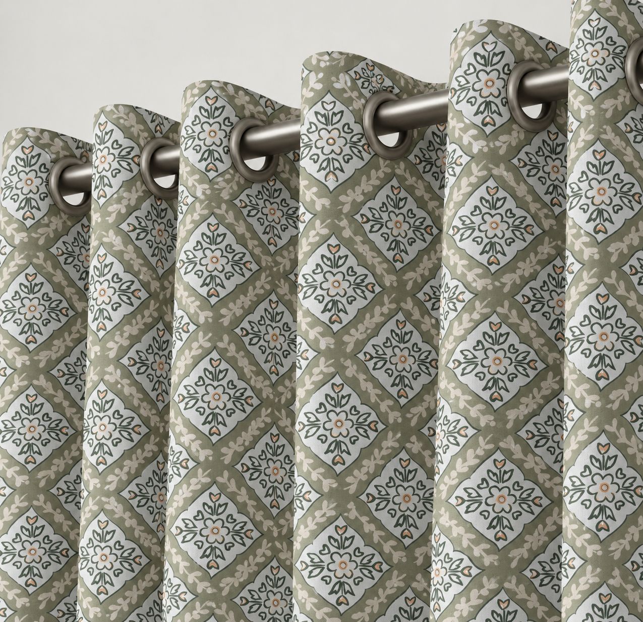 Premium Quality Italian Curtain (Parda) For Home Decor Elegant & Fancy Curtain With Ring(Eyelet) For Windows (1Pc Curtain)