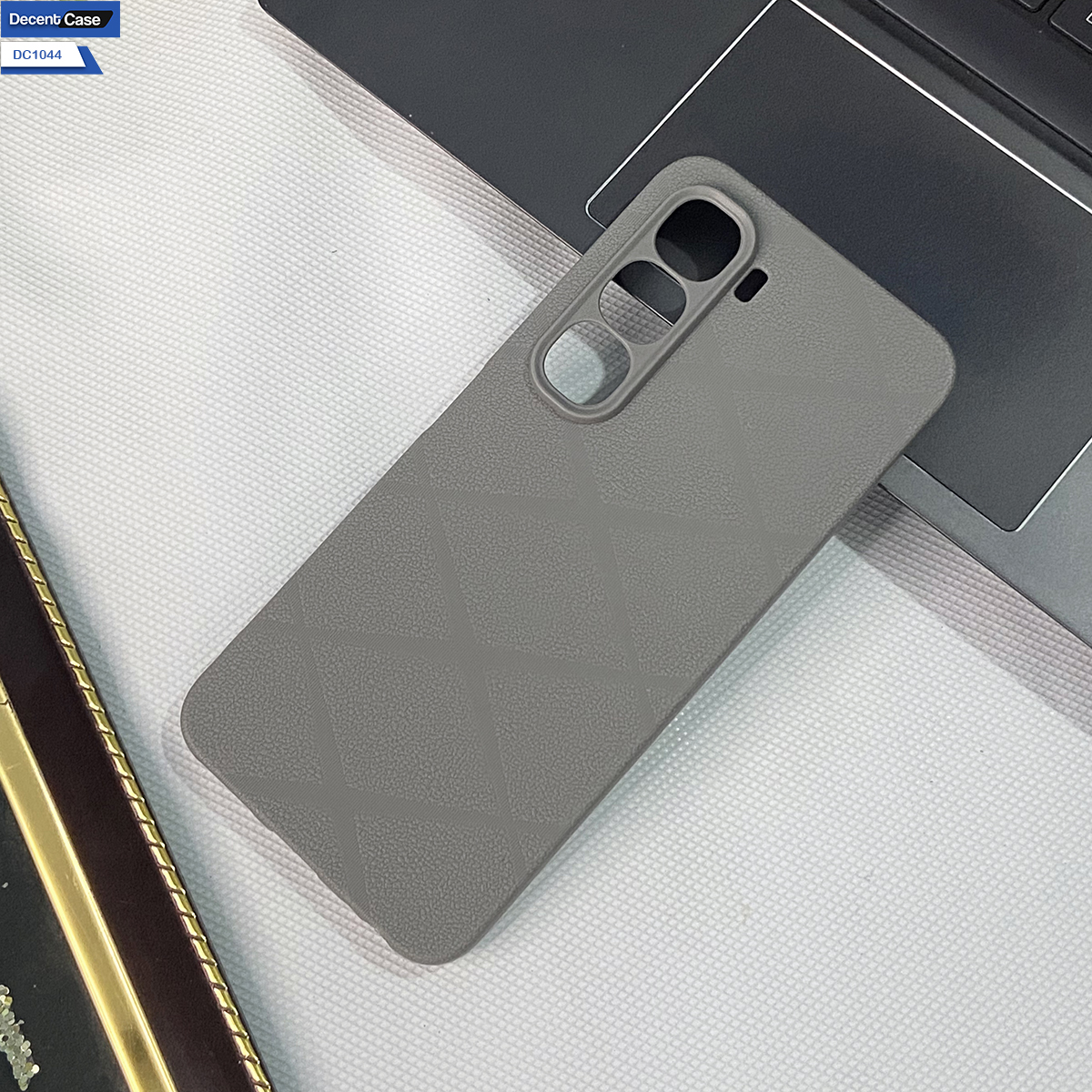 Infinix Hot 60 Pro Plus Cover - Gray - Premium Quality Matte Silicone Back Cover