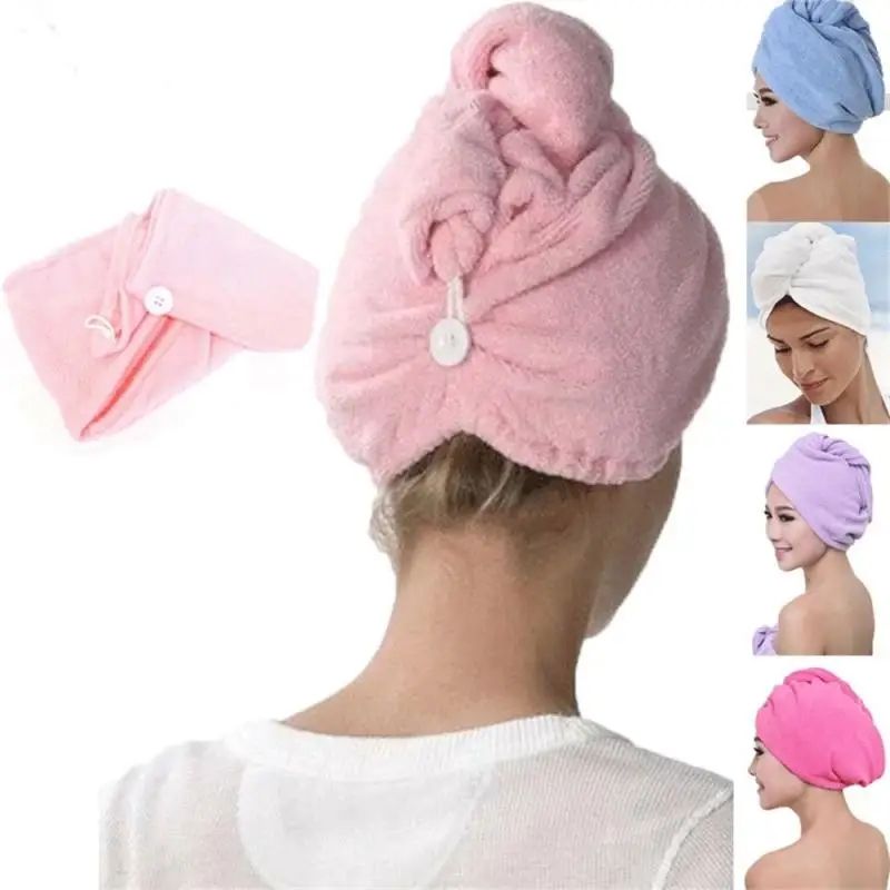 Microfiber Quick Dry Bath Hair Drying Towel | Head Wrap Hat Super Absorbent Shower Cap | Hair Dryer Cap Towel | Magic Instant Hair Dryer Cap Towel Hair Wrap Towel Best For Women (Homeducts)