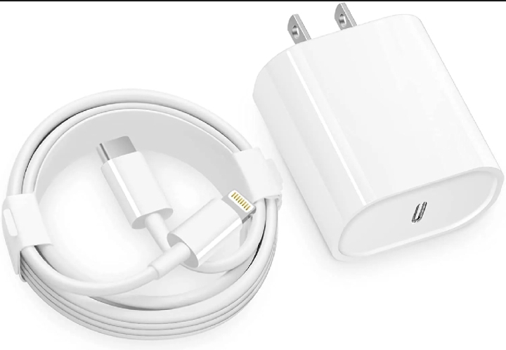 20watt Fast Charger With Cable Type C To Lightening 2pin 20watt Pd Charger Compatible With 7, 8, X, 11, 12, 13, 14
