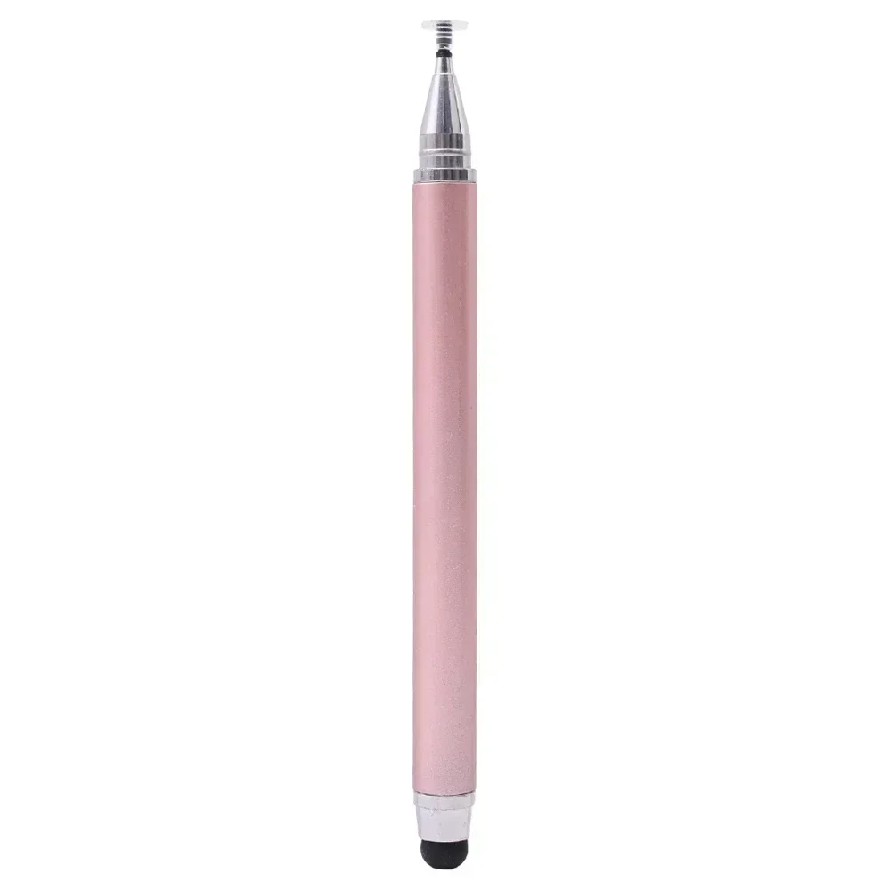 2 In 1 Stylish Universal Practical Dual-use Capacitive Tablet Stylus Pen Exquisite Double-headed Silicone Disc Drawing Tablet Phone Capacitor Pen - Na Imports