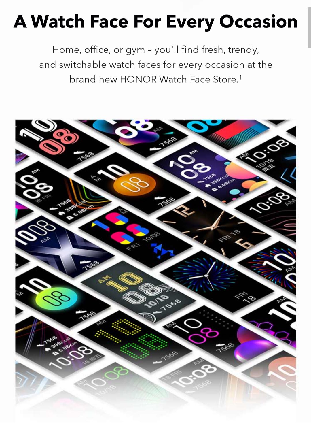 Huawei Honor Honor Watch Faces Fitness Trackers Huawei Watch Faces