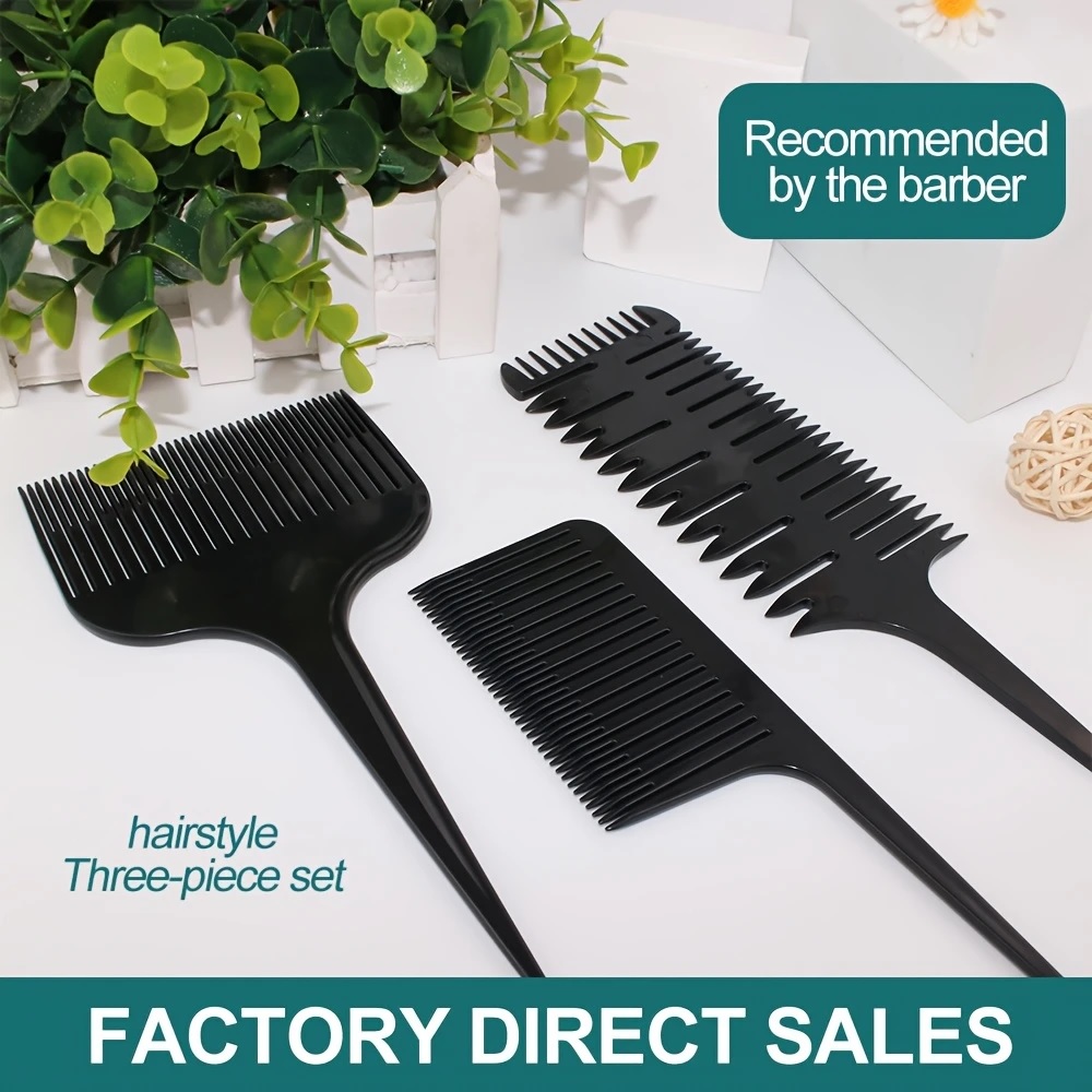 10PCs Highlight Comb Weaving Professional Hair Salon Coloring Comb Set Vibrant Color Hair Combs - Easy to Style,Hairdressing Combs Set For Women And Men with Comfortable Handle, Hair Brush, Hairdressing Comb