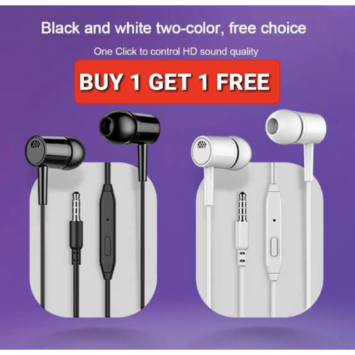 BUY 1 GET 1 FREE L29 Stereo Handsfree/Earphones - Handsfree - Best Quality Music Sound Handfree Earphones - In Ear Phones