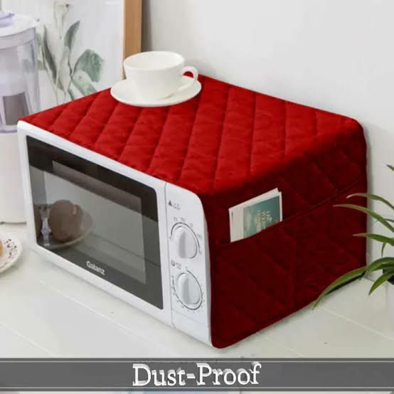 Oven Cover Microwave Dust Cover Waterproof Double Pocket Storage Bag Microwave oven cover full size with 4 Pockets