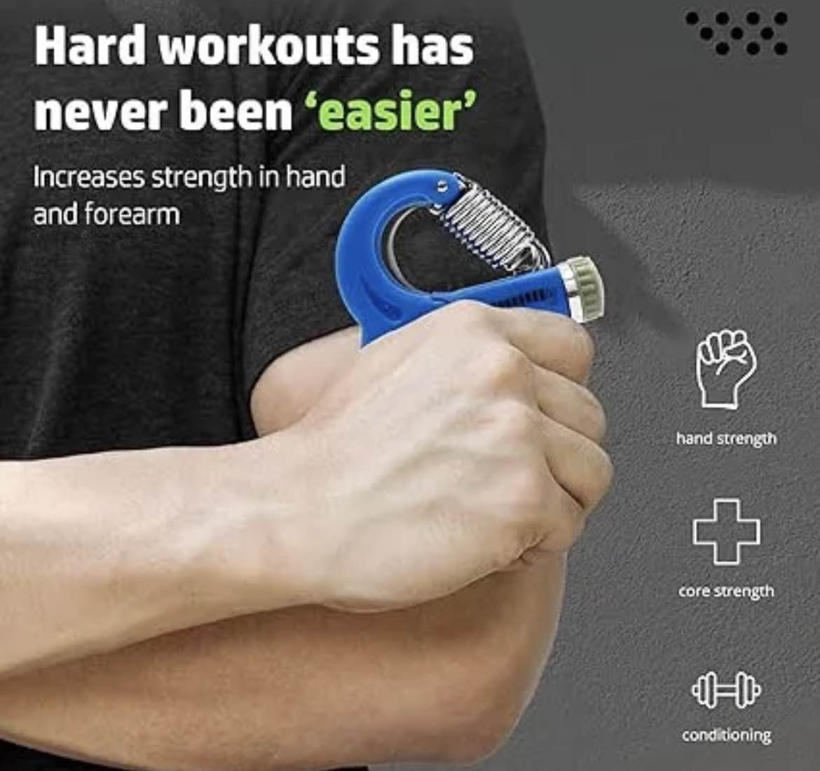 Gym Combo Deal – 1.5L Dumbbell Water Bottle + Adjustable Hand Gripper (5KG-60KG) | Fitness Workout Set | Home Gym Exercise Equipment | BPA Free Water Bottle | Grip Strength Trainer