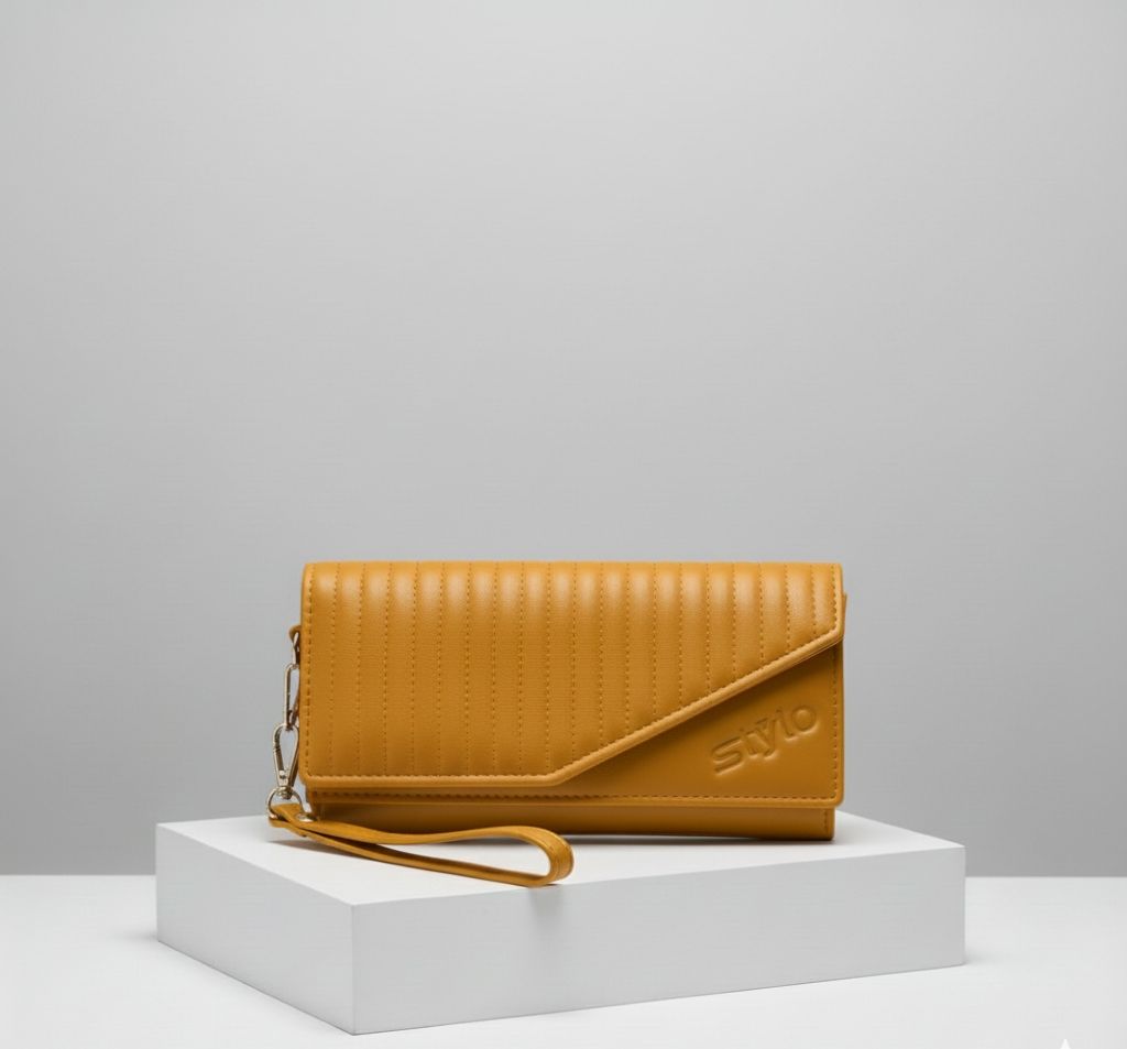 Fancy Hand Clutch for Girls & Women | Long Purse Wallet with Wristlet | Stylish Ladies Clutch Bag