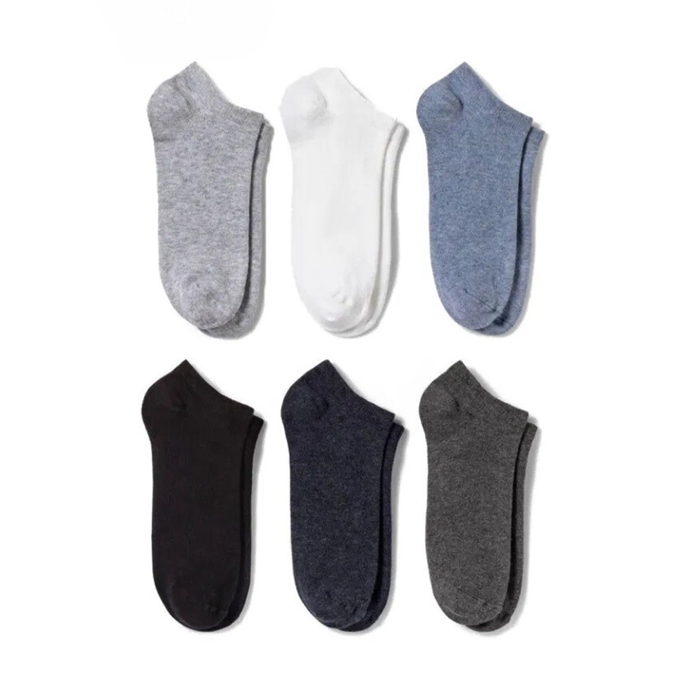 PACK OF 6 PAIRS ANKLE SOCKS | Ultra Soft, design Socks Lowcut Ankle Socks | 6 Pairs Cotton Ankle Socks For Men Women Cotton Ankle Socks For Men No Show Low Cut Socks For Men Business Casual Socks For Men - 3 Random Colors