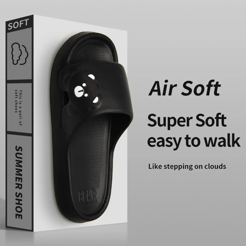 Summer Home Use EVA Slippers for Women Cute Cartoon Design Indoor Comfortable Slip-On Shoes
