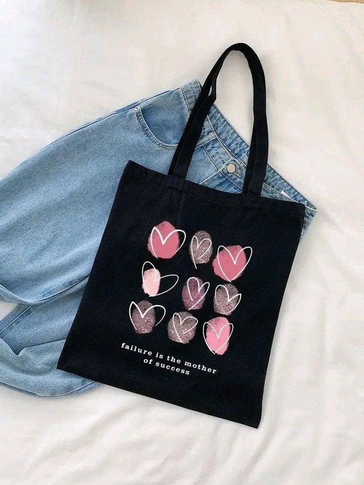trendy and stylish tote bag for girls  | hand painted totebag  eco friendly 15 ×18 inches shopping bag for womens