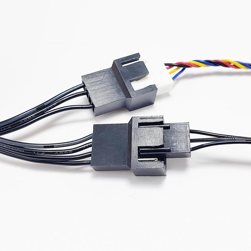 1 To 2 Splitter PWM 4pin 3pin Computer Motherboard CPU Fan Connector Extention Cables for Computer Cooling Fan