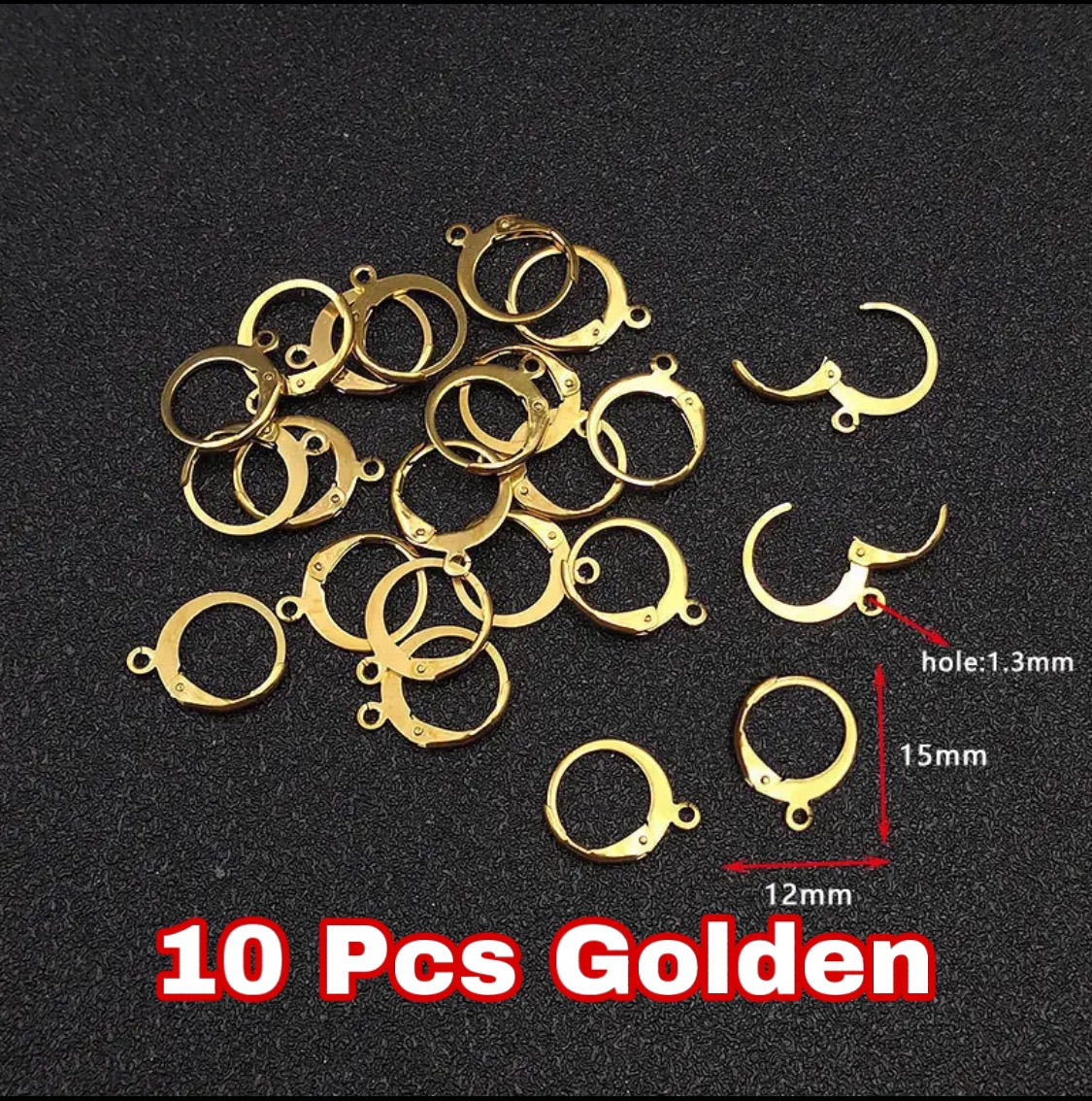 10Pcs and 20Pcs Stainless Steel French Earring Hook Earwire DIY Earrings Clasp Fitting Base for Jewellery Making Diy Accessories and Others