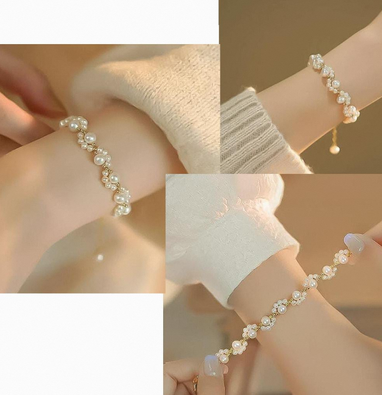 Fancy Pearls Unique Bracelet - 1 Piece