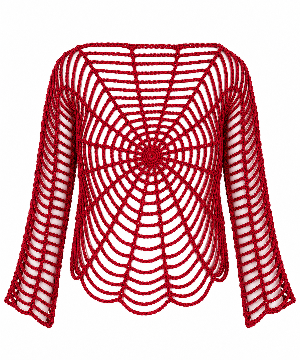 Handmade Crochet Spider Web Mesh Top for Women  Custom Colors