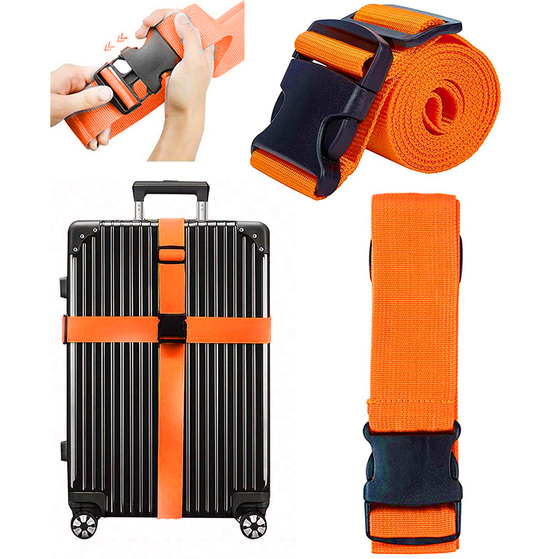 NEW Straight Shaped Luggage Straps for Suitcase,Luggage Belt with Adjustable Release Buckle Travel Accessory,Easily Identified