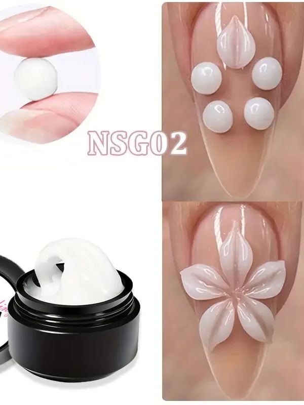 3D Multigel Non Stick Hand Extension Nail Carved Gel Polish 5D Modeling Solid Stereoscopic Carve Shaping