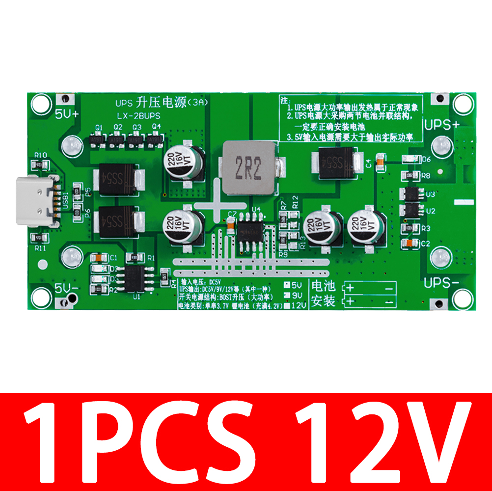 Type-C 15W 3A 18650 Lithium Battery Charger Module DC-DC Step Up ...