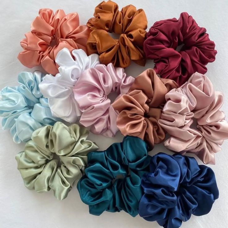 6 Pcs Pink Telephone Cord Spiral Hair Ties and Scrunchies Set for Women And Girls