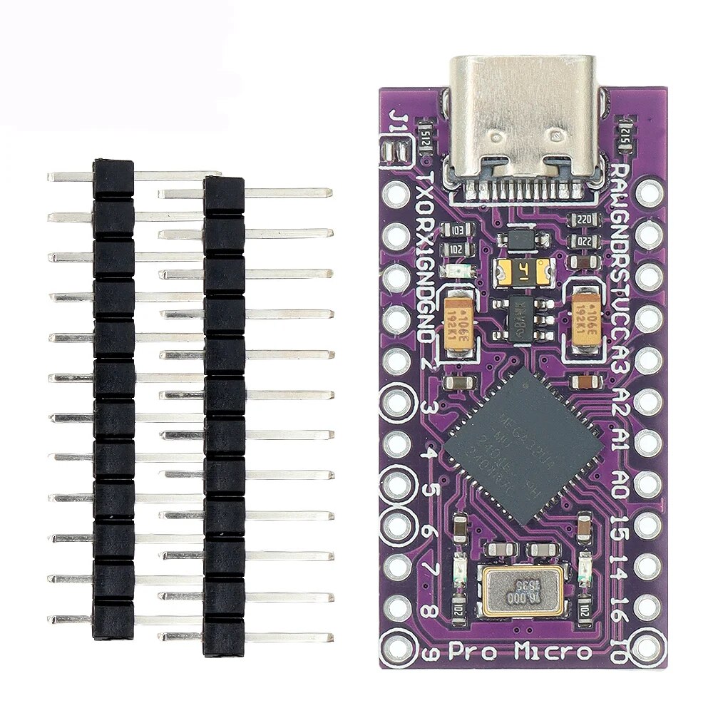Pro Micro ATmega32U4 5V 16MHz Original Chip Replace ATmega328 For ...