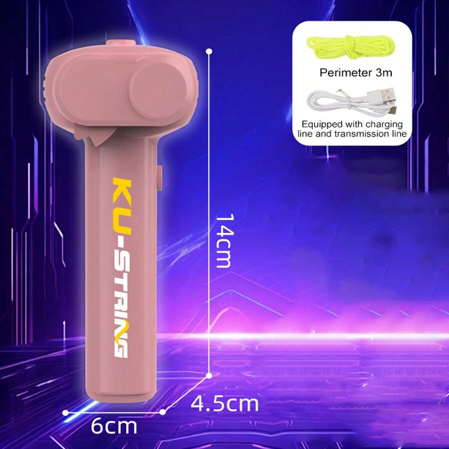 Glowing Rope Launcher Toy, A Flying Rope Loop in the Air, Brings Endless Tricks and Fun, Suitable for Outdoor Festival Party Int