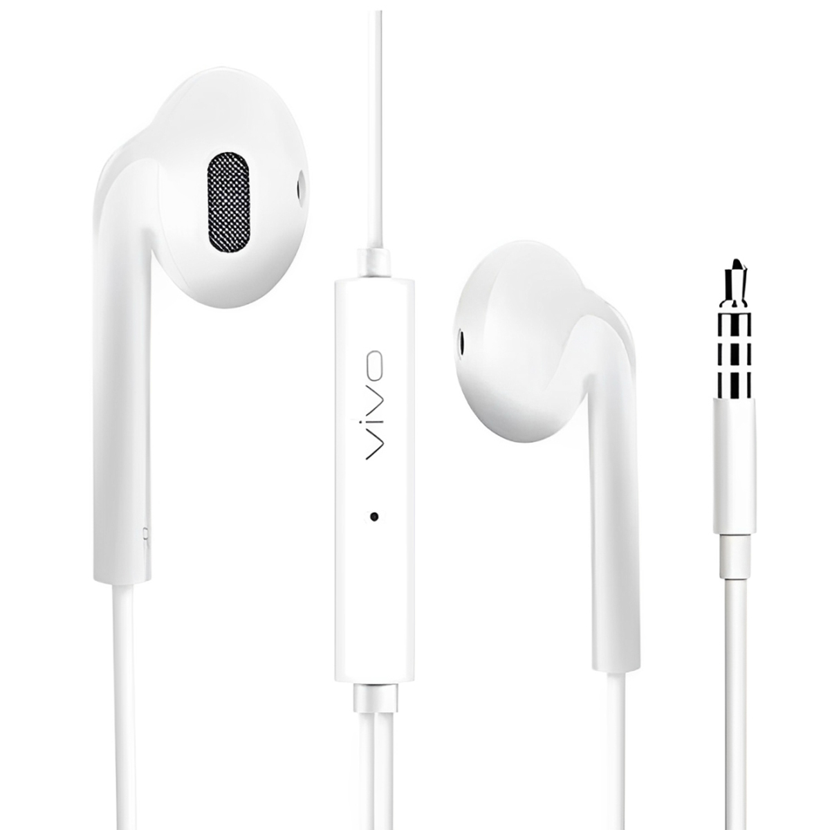 Vivo Original Earphones with Deep Bass 3.5mm Jack Gaming Handsfree for PUBG Comfortable Semi-In-Ear Design